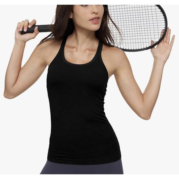 Spyder Tops - Spyder Active Black Racerback Tank Top w/Bra Performance Athletic Wear, S